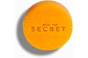 PINUP SECRET PIN UP SECRET - Secret Booster d'Éclat - Masque Visage Solide au Lait de Chèvre & Curcuma - Nettoyant & Anti-inflammatoire - Élimine les Points Noirs - Tous types de peaux - 30 gr