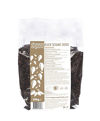 Preisvergleich Produktbild Dragon Superfoods Schwarzer Sesam 200g (bio, roh, vegan)