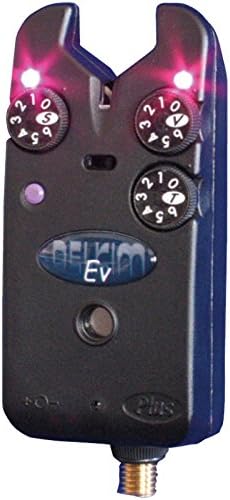 Delkim EV Plus Bite Alarm With Free Battery (RED)