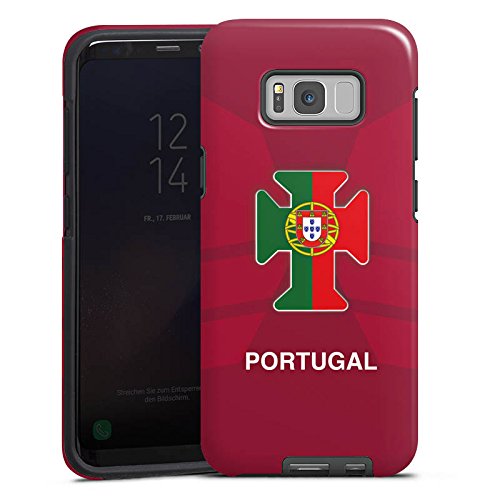 Samsung Galaxy S8 Hülle Tough Case Schutzhülle Portugal Em Trikot Fussball Football