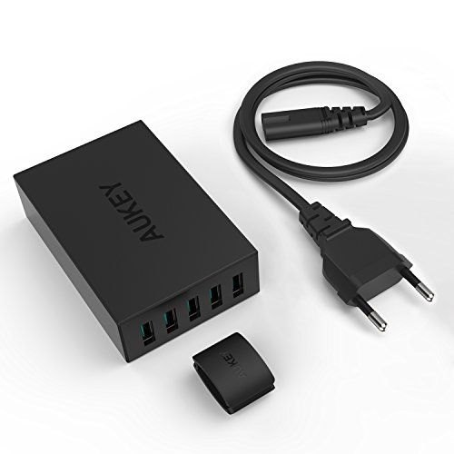 AUKEY USB Ladegerät 5 Ports USB Adapter AiPower 50W für iPhone, iPad, Nexus, HTC, Motorola, LG und weitere - 9