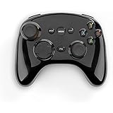MoKo Vibration-Feedback Gamepad, 3 Mode (Bluetooth / Wired / Wireless Receiver) Controller, Support PC (Windows XP / Vista / 7 / 8 / 10), Android &amp; PS3, with Detachable Cover &amp; Gamepad Holder - Black