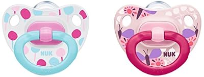 NUK Classic Set de 2 Sucettes pour Fille Taille 3