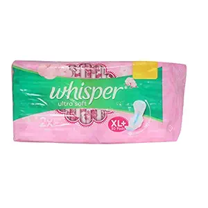 Whisper Ultra Soft Sanitary Pads - 30 Pieces (XL Plus) (Pack of 1)