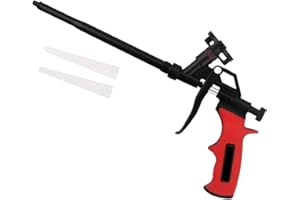 SATTIE Easy Clean Foam Gun, Upgrade Foaming Gun, Heavy Duty PU Expanding Foam Gun Spray Application Applicator Caulking Gun, for Filling, Sealing, Caulking