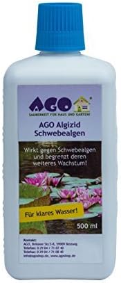 AGO Floating Algae Algaecide 500 ml for up to 10,000 l of Pond Water