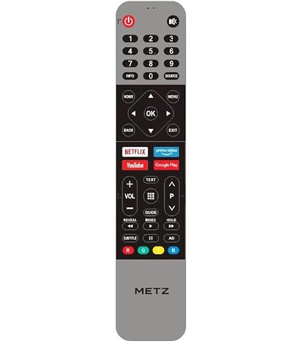 ALLIMITY Telecomando Sostituzione Compatibile con METZ Blue Smart TV 32MTB7000 55MUB7011 65MUB8000 58G2A52B 50MOC9010Z 50G2A52B 50MUB7011 65S9A62A 55MUB7000 43MUB8000 HY-2017001-2 55S9A63A