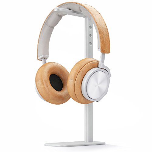 iQunix Lyrae Headphone Stand - Aluminum Headphone Brackets Universal for All Size Headphone, with Sticky Base