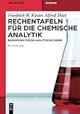 Image de Rechentafeln für die Chemische Analytik: Basiswissen für die Analytische Chemie (De Gruyter Studiu