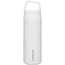 Stanley Cross Edelstahl-Wasserflasche – Isoliert, 750 Ml, Mit Jacquard-Riemen | Auslaufsicher, BPA-frei, Asche