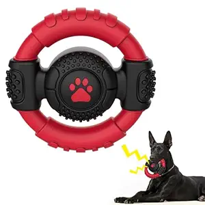 Touch Dog Toys for Aggressive Chewers Squeaky Dog Toys,Durable Rubber and Nylon,Indestructible Dog Chew Toys for Medium Large Breed