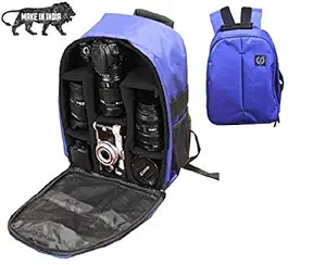 Brain Freezer DSLR/SLR Camera Lens Shoulder Backpack Case Compatible with Canon Nikon Sigma Olympus Camera Navy Blue