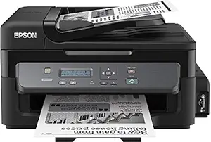 Epson M205 All-in-One Wireless Ink Tank Black and White Printer with ADF, Black