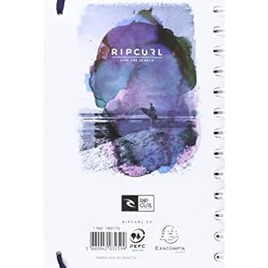 Clairefontaine 189171S – Rip Curl agenda scolaire (12 x 17 cm, une page par jour, modèle neige)