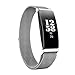 Produktbild bingT Kompatible Fitbit Inspire HR/Fitbit Inspire Armband, Ersatzarmband Milanese Magnetband Sport Band für Fitbit Inspire/Inspire HR Fitness Tracker (Silber)