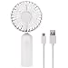 Produktbild Mini USB Ventilator Yoleo Handventilator Tragbarer Mini Lüfter Elektrischer USB Tischventilator Fan 3-Stufe mit 2200mAh Batterie für Reisen und Zuhause Grau