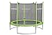 Produktbild HUDORA Family Trampolin 300 cm, grün/schwarz - Garten-Trampolin mit Sicherheitsnetz, Leiter und Randabdeckung - Einkarton-Variante