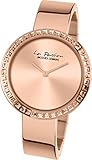 JACQUES LEMANS Damenuhr La Passion  Metallband massiv Edelstahl ip-rosé  Swarovskisteine LP-114B