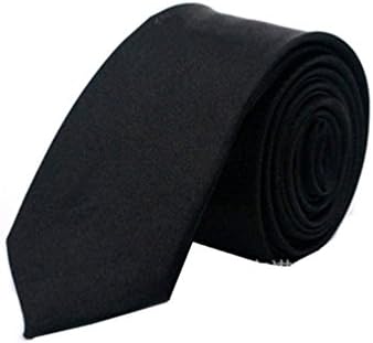 RUOYUCL Men's Solid Color Retro Skinny Necktie 2" Tie Korean Style