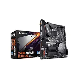 GIGABYTE Z490 AORUS Elite AC with Direct 12 Phases Digital VRM Design, Intel Dual Band 802.11ac WiFi, 2.5GbE LAN, RGB Fusion 2.0