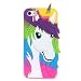Produktbild Huawei P8 Lite 2017 Hülle, Unicorn Einhorn Karikatur Silikon Niedlich Schutzhülle für P9 Lite 2017 Case Cover Weiche Silikonhülle Bumper Huawei Honor 8 Lite Handyhülle 5,2" (2D Unicorn)