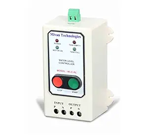 Mivan Technologies WLC RL Semi Automatic Water Level Controller It Start Motor by Pressing Start Button and it Will Automatically Switch of Motor When The Tank Full 123