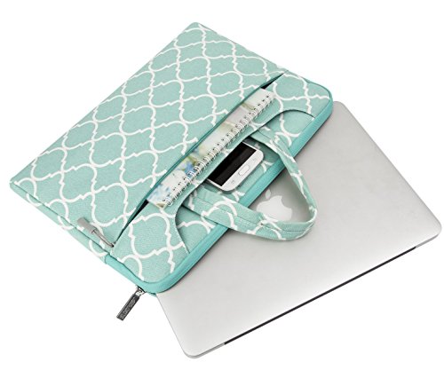 MOSISO Notebooktasche nur f  r Macbook 12 Zoll mit Retina Display 2017 2016 2015 Freisetzung Quatrefoil Stil Laptop Schultertasche Sleeve H  lle Umh  