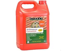 STARCO Demoussant 5L - Agent de Contrôle des Mousses - Jaune - Liquide - Moss Killer