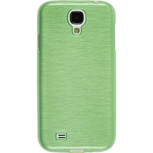 PhoneNatic Case para Samsung Galaxy S4  Funda Silicona Verde Brushed Cover Galaxy S4  Funda Case