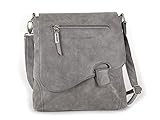 handtasche grau esprit Die Überschlagklappe ist mit einem Magnetdruckknopf verschliessbar.