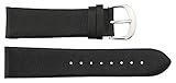 Moog Paris Schwarz Kalbsleder Uhrenarmband, Dornschließe, 22mm Uhrenarmband _ B22001