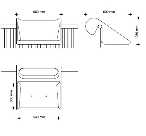rephorm balKonzept : Balkontisch mit integriertem Blumenkasten / anthrazit - 4
