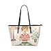 Produktbild Yoga Cartoon Gesundes Mädchen Große Weiche Leder Tragbare Hand Totes Taschen Kausale Handtaschen Mit Reißverschluss Schulter Shopping Geldbörse Gepäck Organizer Für die Arbeit Von Lady Girls Womens