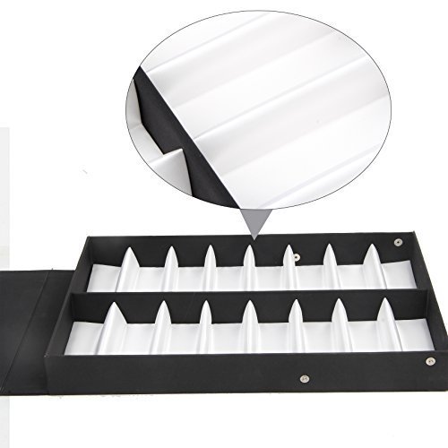 Amzdeal Brillenständer Brillen Display Brillenhalter für 16 Brillen Schwarz - 6
