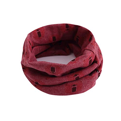 Rameng Écharpe d'hiver Bébé Enfant en Coton Bandana Bonnet Tour de Cou Cache-Cou Foulard Anneau