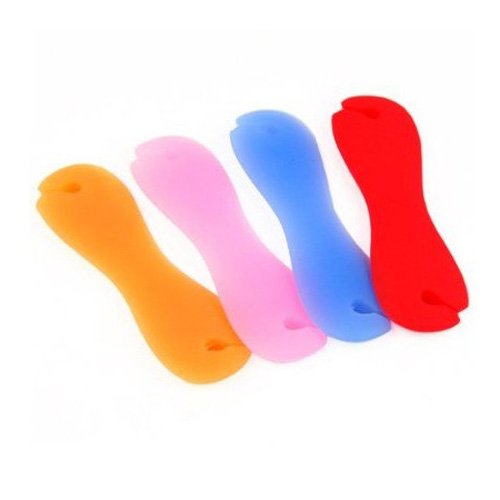 SODIAL(Wz.) Kabelaufroller Siliconkautschuk Kopfhoererkabel Wickler Ohrhoerer Aufwickler Kabelwickler von 3 Stuecke - 2