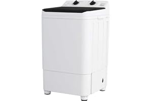 Gziztx Portable Washing Machine 2 in 1 Compact Wash Machines Spin Drainer with Timing Function, for Dorms, RV, Balcony
