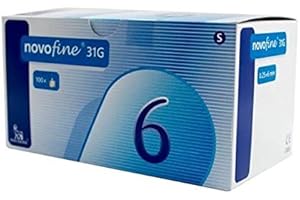Novofine Novo Nordisk, 6 mm x 31 g, 100 Karat, 200ct