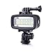 Produktbild Sunix® 40 Meter wasserdichtes hohes Leistungs Tauch-Licht, dimmbares LED-Video POV Flash-Fill Licht, 6W 20 LEDs 700LM für GoPro Hero 3/4/5 Sport-Kameras DSLR