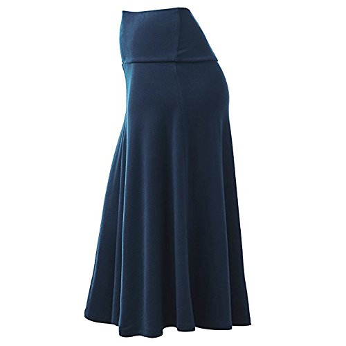 BaZhaHei Falda Corta Vestidos de Mujer Mujer Tallas Grandes Solid Flare Dobladillo Cintura Alta Falda a Media Pierna Uniforme Atractivo Falda Plisada Y Ms. Falda Casual Profesional Color Sólido Bum