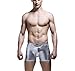 Produktbild Herren Boxershorts Unterwäsche Latex Leder Optik mit Metall Nieten Silber Neu (L (S-M))