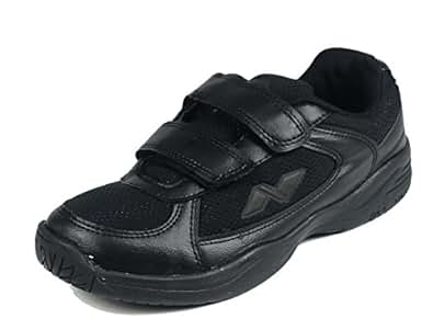 nike black school shoes velcro