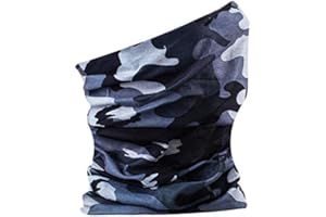 Itzu Mens Womens Snood Face Cover Neck Warmer Bandana Printed Headband Tube Unisex