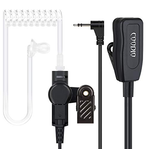 COODIO Motorola TLKR Radio Auriculares 1 Pin Profesional Micro-Auricular Micrófono [Tubo Acústico] Microfono Seguridad y Bodyguard para Motorola TLKR Walkie Talkies Transceptor
