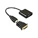 Produktbild Wokee DVI auf VGA Adapter DVI-D 24 + 1 Pin Stecker auf HDMI zu VGA 15Pin Weiblichen aktiven Kabel Adapter Konverter Active VGA Adapter Konverter für DVI Systemen,Displays,HDTV und Beamer