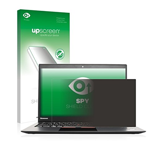 upscreen Spy Shield Clear Blickschutzfolie / Privacy für Lenovo ThinkPad X1 Carbon Non-Touch (2nd Gen) (Sichtschutz ab 30°, Kratzschutz, selbstklebend)