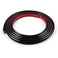 Black Self-Adhesive PVC Tile Edging Strip Flexible Backsplash Floor Edge Moulding Trim,Vinyl Laminate Beading,Liner for Corner,Peel and Stick Caulk Decorative for Furniture Mirror,Panel,Wall,3 Meters