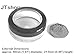 20mL Empty SMALL PLASTIC JAR with Black Rimmed Lid for Cosmetic/Craft/Travel/Lip Balm (2 Jars)