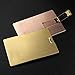 Produktbild WEATLY Scheibe Der Business-Metallkarte U (Color : Gold, Size : 128G)