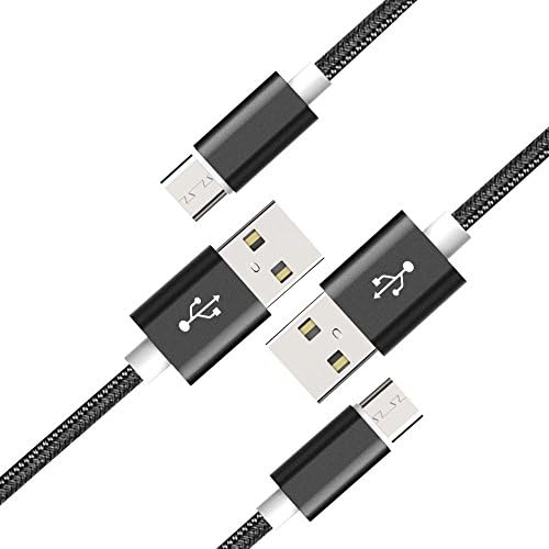 Klome Type C USB 2.0 Aluminum Type C 2.0 Cable for Samsung Galaxy S8 Google Nexus 5 Nexus 6P Pixel XL Plus 2 3 Lumia 950 950XL Huawei P10 1 m/3.3 Ft Nylon Black 2 Pack 1 m